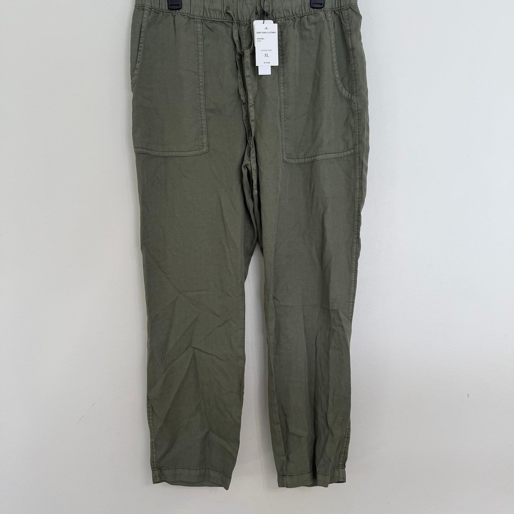 Sanctuary Clothing Go Easy Pant Olive Green Lyocell Jogger XL XP9159E1